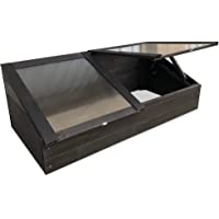 GartenDepot24 Semillero de hierbas de madera- 116 x 54 x 42-19 cm- color negro